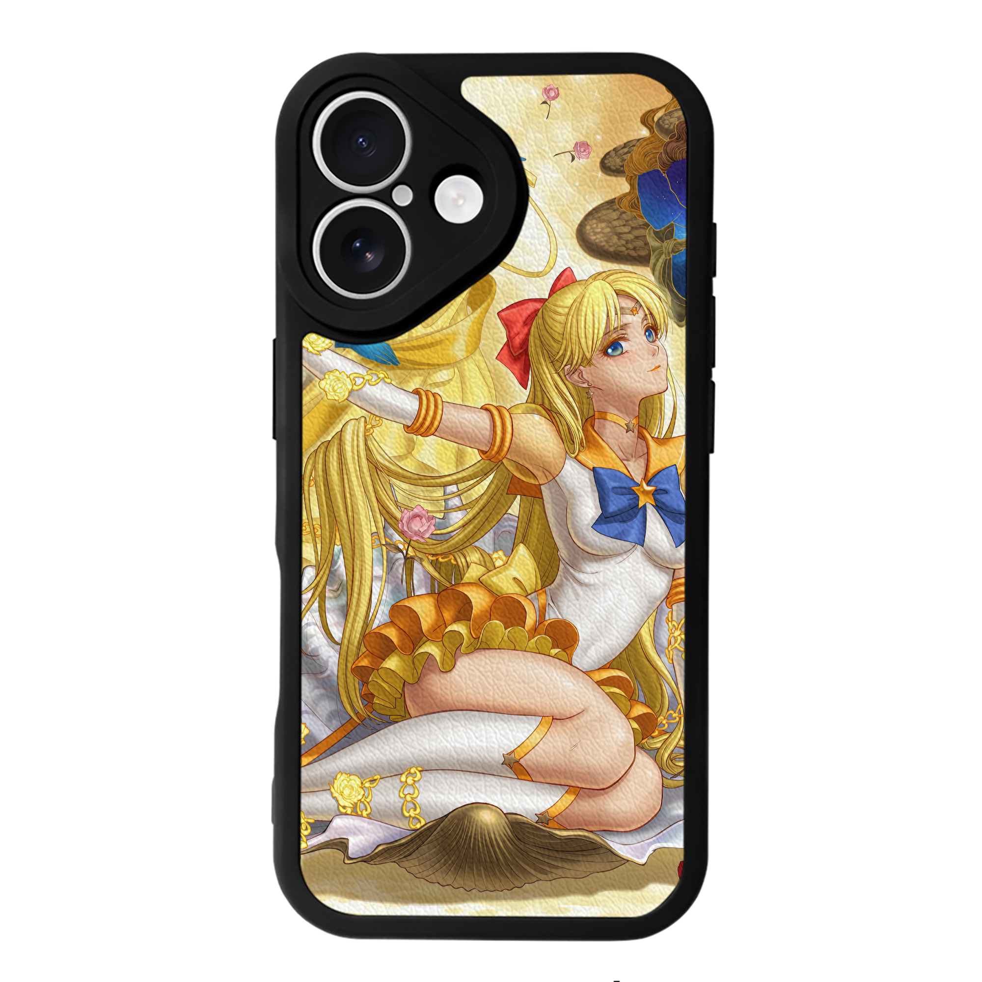 （画像用） 美少女戦士セーラームーン Sailor Moon 【iPhone 16シリーズ対応】シリコンスマホケース（レザー調） 材質：シリコン